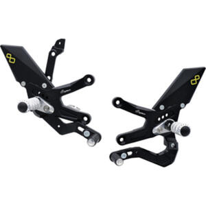 Adjustable Rear Sets With Fold Up Foot Pegs, Reverse Shifting for Kawasaki <p>Nero</p>